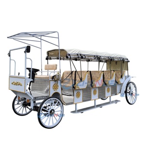 Charrette de tourisme, charrette à chevaux européenne, chariot, calèche, calèche de mariage en forme de citrouille, calèche électrique à chevaux - Product Image 1
