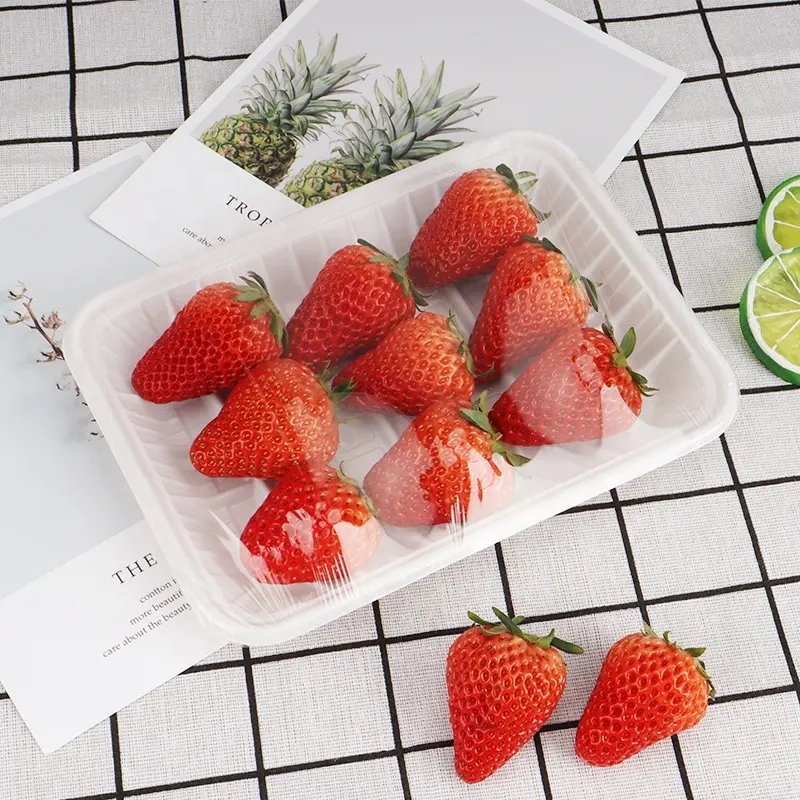 Custom Disposable PP Blister Fruit Vegetable Frozen Meat Packaging Food Plastic Tray