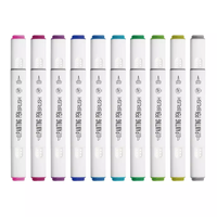 Marqueur à alcool à double pointe non toxique de 214 couleurs en gros
