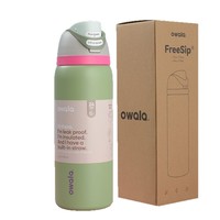 Nouvelle bouteille d'eau sport Owala Vacuum 32oz en acier inoxydable 304, isotherme, avec poignée et paille, pour usage extérieur