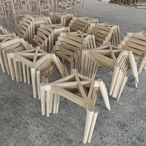 Meubles De Maison Cadres de chaises Meubles de salle à manger Cadre de chaise en bois Pied de chaise de salle à manger en bois - Product Image 3