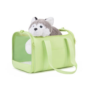 Bolsa de viaje de gran capacidad, color verde claro, diseño minimalista, multifuncional, bolso tote unisex - Product Image 6