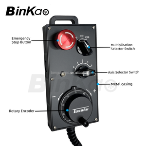 TOSOKU HS serisi MPG el çarkı CNC makinesi el kontrol kılavuzu atım jeneratörü AV-EAHS-894 acil durdurma düğmesi ile - Product Image 2
