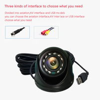 Caméra de recul USB Firecore H-03-USB 10 LED infrarouges grand angle 1080P Full HD ADAS étanche 5G SIM pour bus