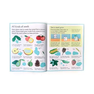 Groothandelsproducten Aangepast Reisspeelgoed Voor Kinderen Mijn Eerste Stickerboek Over Hoe Dingen Prentenboek Groeien
