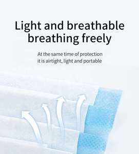 SJ pabrik penjualan langsung masker medis kualitas tinggi 3 lapisan dasi medis bedah masker wajah Maskss masker wajah grosir - Product Image 4