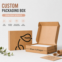 Boîte d'expédition en kraft écologique personnalisée, emballage en carton ondulé pour vêtements, cosmétiques, cadeaux, vente au détail, abonnement, boîtes d'expédition personnalisées