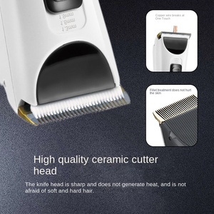 เครื่องโกนหนวดไฟฟ้าเซรามิกสำหรับผู้ชาย ชาร์จผ่าน USB กันน้ำ ใช้ในบ้านได้ 2 หัวโกน ปรับความยาวได้ ภาษาอังกฤษ - Product Image 3