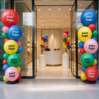 Ballons personnalisés de marque pour mariage, Diwali, carnaval, imprimés, mats, rétro, rouge, jaune, bleu marine, couleurs assorties – Grande Vente