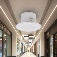 Mini haut-parleurs de plafond à impédance étanche 8ohm 3W puissance de sortie calandre en métal Type passif pour systèmes de sonorisation