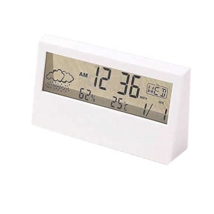 Escritorio de dormitorio multifuncional, mesita de noche silenciosa creativa, reloj <span class=keywords><strong>despertador</strong></span> Digital minimalista de estilo japonés - Product Image 1