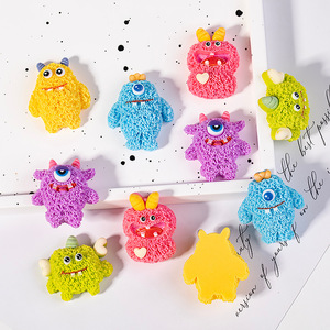 อุปกรณ์ตกแต่งพวงกุญแจเรซิ่นแบบปรับแต่งได้ ลายการ์ตูนสัตว์ขนฟูน่ารัก สำหรับตกแต่งเคสมือถือ DIY พร้อมอะคริลิกสีแดงและลูกปัดพลาสติก - Product Image 3