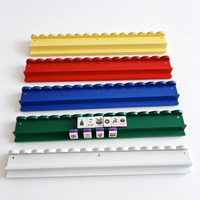 Supports de Mahjong Premium 20'' en Bois Américain Noir, Rouge, Violet, Blanc, Bleu, Vert, Festonnés avec Poussoirs Magnétiques