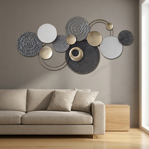 Seller Recommended Multi-Color Aluminum <b>Flower</b> <b>Wall</b> Art Laser Cut Welded Art Deco Design for Living Room Bedroom Decor <b>Wall</b> Art - Product Image 3