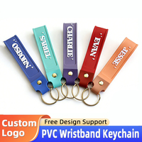Porte-clés en PVC souple 3D personnalisé avec logo et nom, idéal pour les cadeaux promotionnels d'entreprise