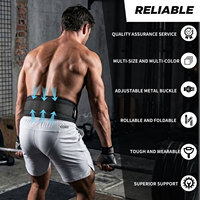 Sabuk Angkat Beban MKAS Custom Quick-Locking untuk Atlet, Sabuk Penyangga Pinggang untuk Kebugaran Pria dan Wanita