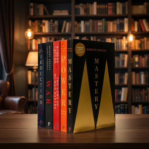Coffret de 5 livres de Robert Greene : Les 48 lois du pouvoir, L'art de la séduction, Les 33 stratégies de la guerre et Les lois de la nature humaine - Product Image 3