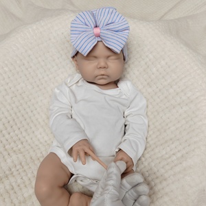 Poupée Bébé Reborn Réaliste en Silicone Entièrement en Silicone, Non Peinte, Poids Réel, 20 Pouces/50 CM, Corps Entier, Peut Ouvrir la Bouche, Nouveau-né, Poupée Vierge à Personnaliser - Product Image 6