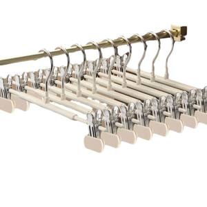 המכנסיים הסיטונאי להחליק חצאית קליפים בגדים מתלה בגדים מתלה ג 'ינג' ר מתכת חזקה אחסון מארגן אין קליפ - Product Image 5