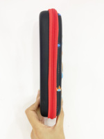 Étui à crayons rigide en EVA avec logo personnalisé, antichoc, fermeture éclair, boîte de rangement pour fournitures scolaires, trousse à crayons pour enfants avec poche intérieure en maille