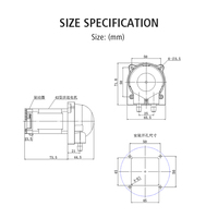 LEFOO 12/24v Moteur pas à pas à vitesse réglable Pompe péristaltique Fabricant 200 ml/min Pompe péristaltique pour le dosage des boissons