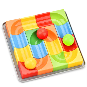 Set di Costruzioni STEM con 24 Pezzi, Pista per Palline, Puzzle per Bambini, Palle Bilancianti, Tavola da Disegno - Product Image 1