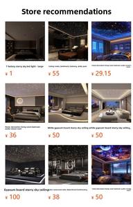 Ciel <span class=keywords><strong>étoilé</strong></span> <span class=keywords><strong>fibre</strong></span> <span class=keywords><strong>optique</strong></span> lumière IP65 LED <span class=keywords><strong>plafond</strong></span> de panneau de gypse pour Home cinéma décor à la maison chez l'habitant Club salle de billard - Product Image 5