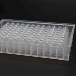 Laboratorium Medis 1.2ml 2.2ml 96 lubang bulat, piring penyimpanan sumur dalam u-bottom - Product Image 5