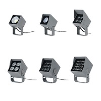 Petit projecteur carré Rubik's Cube IP65 LED étanche extérieur étanche à la pluie arbre projecteur prise de terre pour l'éclairage paysager