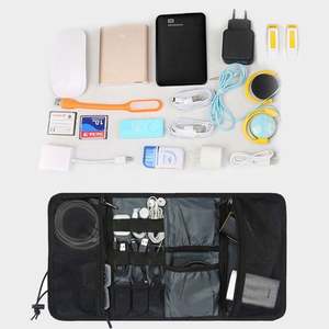 Bolsa Organizadora de Cables para Accesorios Electrónicos, Bolsa de Almacenamiento de Cables USB para Dispositivos Digitales, Organizador de Viaje - Product Image 5