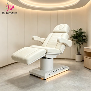 Cama de Belleza Blanca de Alta Calidad, Silla Facial Eléctrica, Cama de Esteticista Reclinable, Cama de Masaje, Cama de Belleza Eléctrica con Motores - Product Image 1