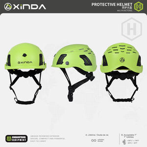 Casco Protector Xinda Amarillo Verde PC EPS Ajustable Transpirable Ultraligero para Escalada y Montañismo - Product Image 3
