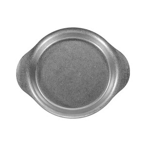 Plateau rétro en acier inoxydable à double anse, assiette à pâtes, couleur unie, plateaux de service pour café et thé d'hôtel - Product Image 5