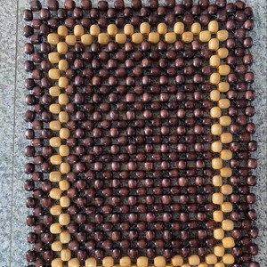 เบาะรองนั่งนวดเย็นทำจากไม้ฮิโนกิทรงสี่เหลี่ยม  งานแฮนด์เมดเพื่อรองรับสะโพก - Product Image 4