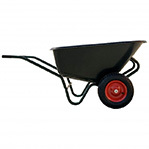 300L 플라스틱 그릇이있는 견고한 강철 <span class=keywords><strong>2</strong></span> 륜 수레 정원 및 말 사료를위한 강력하고 안정적인 도구 - Product Image 5