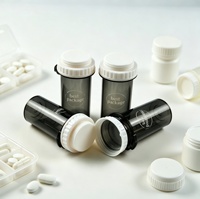 Flacons et pots en plastique personnalisables pour médicaments, contenants pharmaceutiques avec couvercle réversible résistant aux enfants, flacons à pilules
