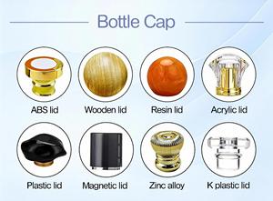 Luxury Custom 50ml 100ml clear square Crimp <b>Pump</b> Sprayer Perfume Glass Bottle with Marble Stone - Product Image 4