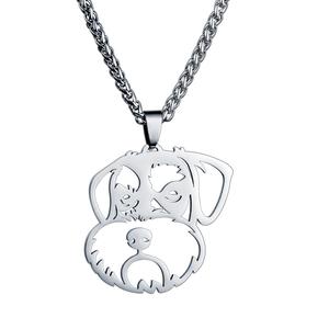 Collar con Colgante de Perro Schnauzer en Miniatura de Acero Inoxidable, Accesorio de Moda para Perros y sus Dueños, China - Product Image 4