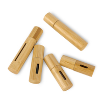 Botol Parfum Roller Bambu dan Kayu Kapasitas Kecil 5ml dan 10ml Mudah Dibawa dengan Tutup Roll untuk Diffuser dan Kemasan