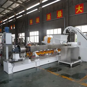 Double-screw Compound Extrusion Machine Ldpe Plastic Granule Production Line Masterbatch Producing Pelletizing