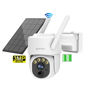 Năng lượng mặt trời cctv <span class=keywords><strong>camera</strong></span> wifi 8000mAh Pin 3 Wát Tấm pin mặt trời không dây CCTV Mạng Ngoài trời PTZ 360 <span class=keywords><strong>Camera</strong></span> an ninh ngoài trời - Product Image 1