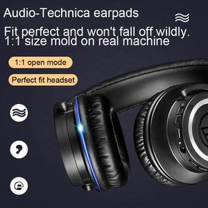Coussinets de rechange pour écouteurs Audio-Technica ATH-<span class=keywords><strong>M50x</strong></span> ATH-M50 ATH-M40X ATH-M30 ATH-M20 avec mousse à mémoire de forme en cuir protéiné - Product Image 2