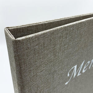 Expédition rapide, menu en lin, menu en tissu avec reliure à anneaux, couvertures de menu pour restaurant - Product Image 5