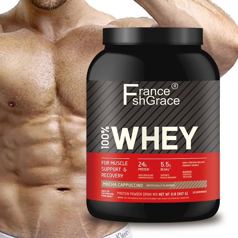 2023 Melhor Nutrição Esportiva Alto Padrão Nutrição Suplemento Mocha Cappuccino Sabor Whey Protein Powder