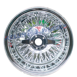 <span class=keywords><strong>Jantes</strong></span> de voiture classiques en chrome brillant, luxe rétro, à rayons, 5 trous, 13 pouces, <span class=keywords><strong>jantes</strong></span> à rayons 13x7, roues à rayons - Product Image 5