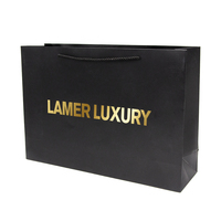 Luxury Brown Kraft Paperboard Gift Bag Gold Foil Custom Logo Embossed Laminated Recyclable Durable Packaging for Shoes Clothing
