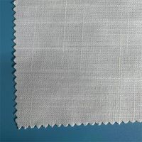 Tissu en polyester synthétique imprimé numériquement 230 g/m² effet lin slub pour serviettes, chemins de table, nappes, chemises, pantalons et décoration intérieure