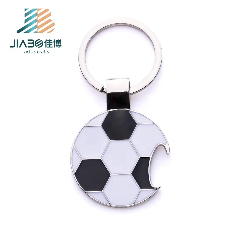 Personalized Football Metal Keyrings Bottle Opener Funny Soccer Bottle Opener Keychain