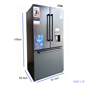 Frigorifero French Door da 36 Pollici con Dispenser d'Acqua, 778L, Grande Capacità, 220V, R600a, 10kg/24h di Congelamento per Cucina Domestica - Product Image 2