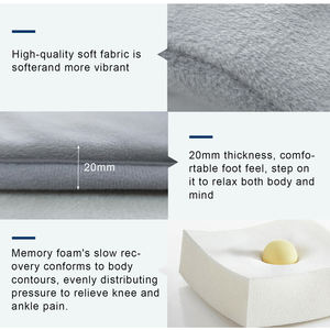 <span class=keywords><strong>Tapis</strong></span> <span class=keywords><strong>de</strong></span> <span class=keywords><strong>Prière</strong></span> Musulman Ergonomique Rectangulaire Épais avec Support <span class=keywords><strong>Orthopédique</strong></span> pour Genoux, Personnalisable et à Pompom - Product Image 3